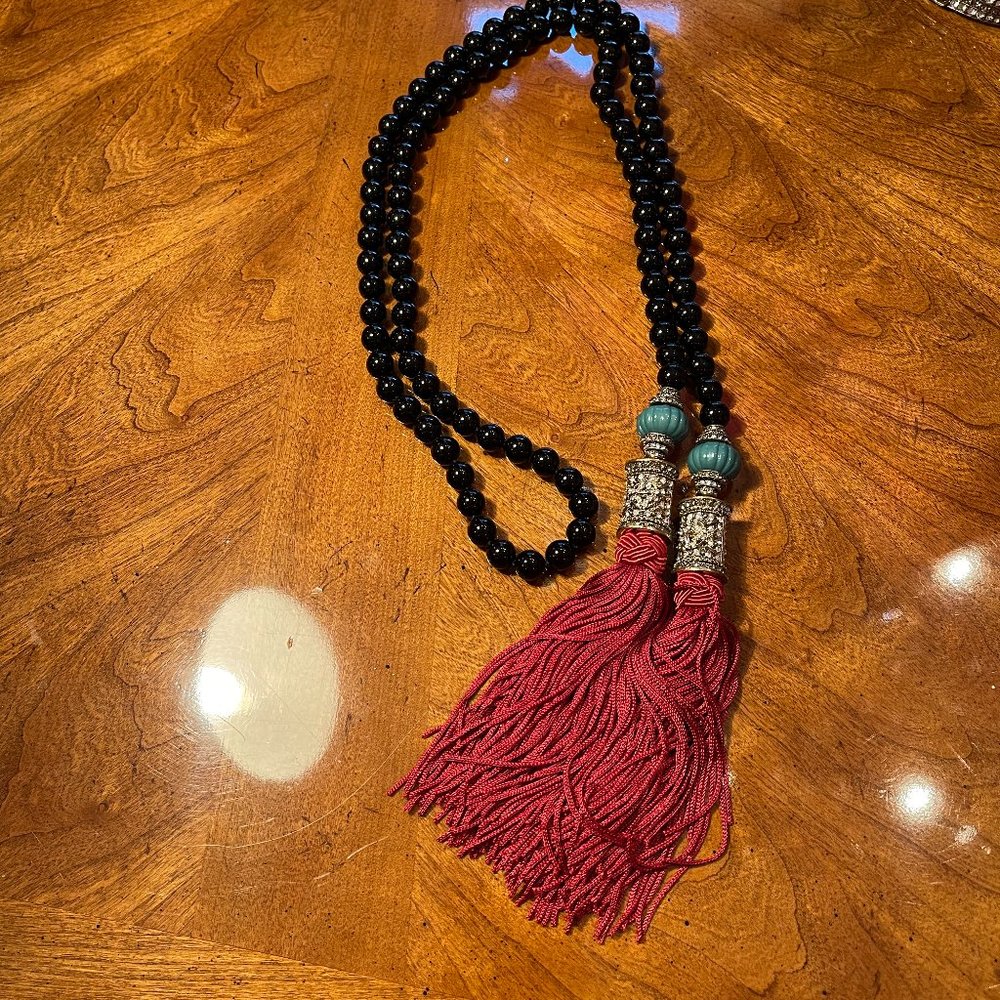 Heidi Daus Black Bead Necklace